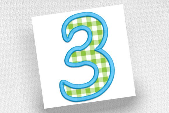 Applique Number 3