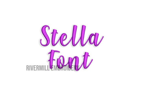 Half Inch Stella Embroidery Font