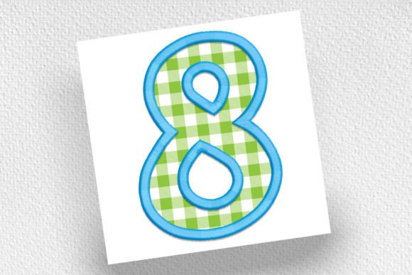 Number 8 Applique